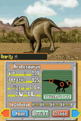 Kyouryuu Taisen Dino Champ - Saikyou DNA Hakkutsu Daisakusen (Japan) screen shot game playing